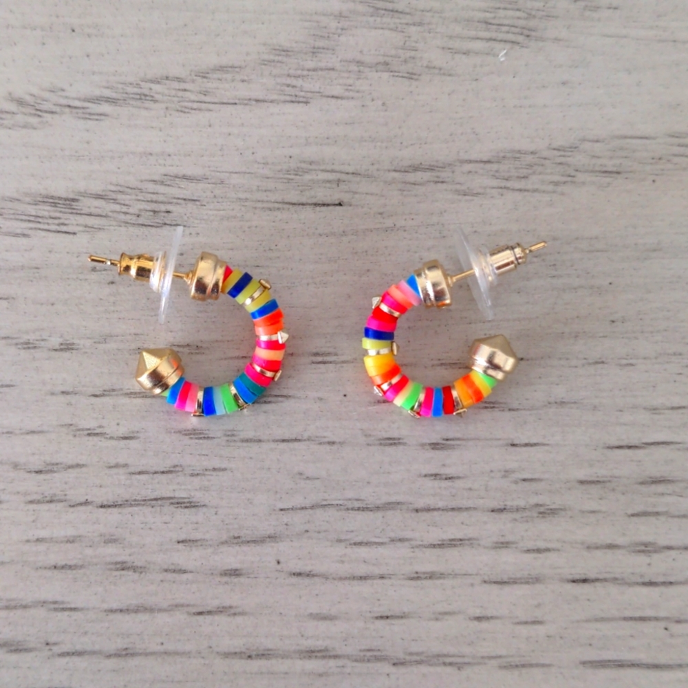Kendra Scott multicolored hoop earrings